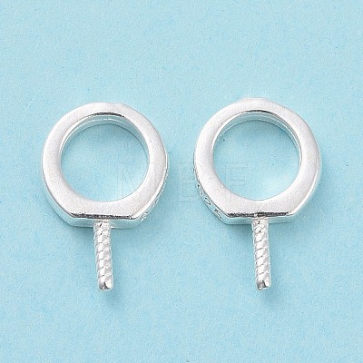 925 Sterling Silver Screw Eye Peg Bails STER-D035-42S-1