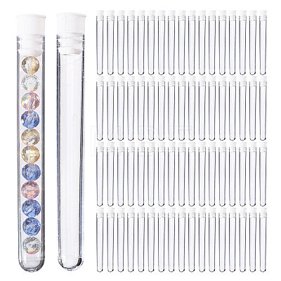 150Pcs Plastic Sewing Needle Organizers Tubes with Cap CON-CA0001-037B-1