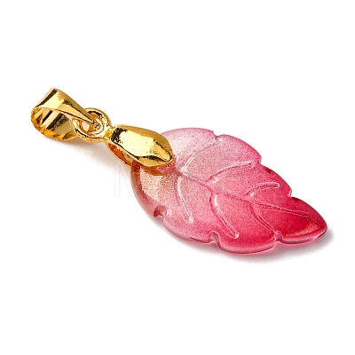 Transparent Glass Pendants PALLOY-JF04419-01-1