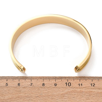 304 Stainless Steel Grooved Bangle Base SA-CBACA70-03G-1
