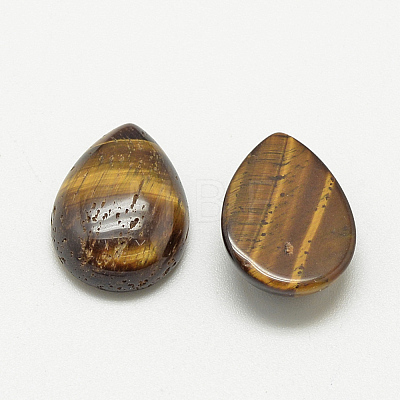 Natural Tiger Eye Cabochons G-R417-10x14-35-1