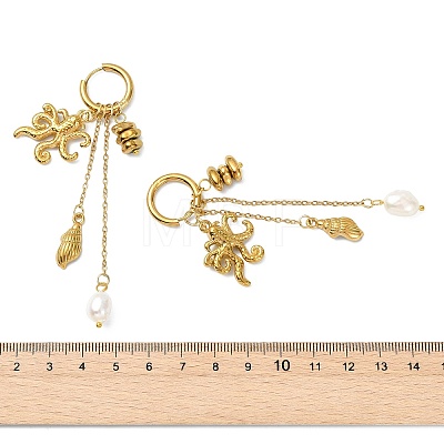 304 Stainless Steel Dangle Earrings EJEW-JE07104-01-1