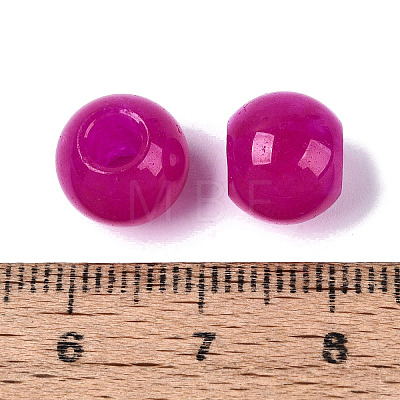 Natural White Jade European Beads G-Q607-01A-13-1