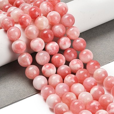 Natural Yellow Jade Beads Strands G-B128-A01-04-1