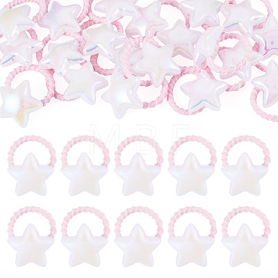 10Pcs Plastic Girls Hair Accessories OHAR-TAC0011-001B-1