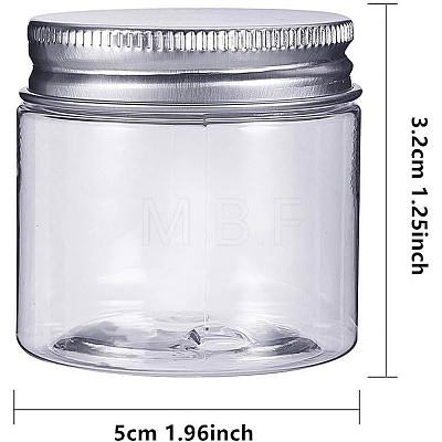 Transparent Plastic Bead Containers CON-BC0004-81-1