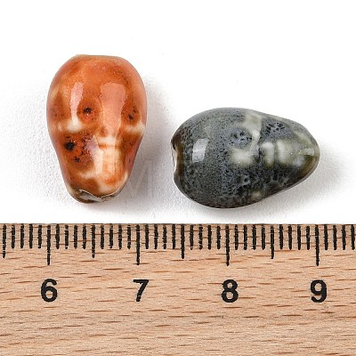 Vintage Handmade Porcelain Beads PR-CBA0EE5-01-1