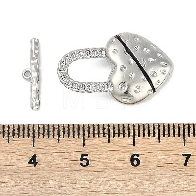 Brass Enamel Toggle Clasps KK-K391-13P-1