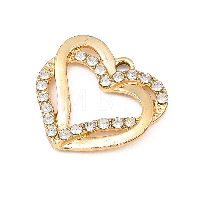 Alloy Rhinestone Pendants RB-CBA332B-04B-G-1