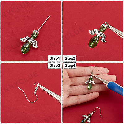 DIY Christmas Fairy Earring Making Kit DIY-SC0022-71-1