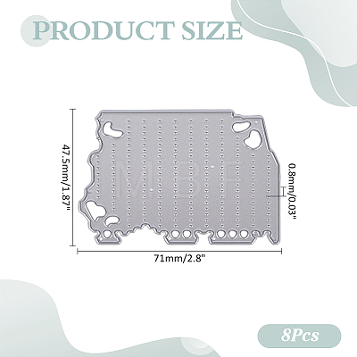 Damaged Pages Carbon Steel Cutting Dies DIY-WH0349-590-1