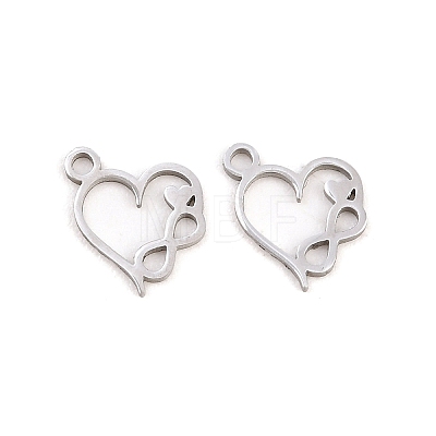 Valentine's Day 304 Stainless Steel Charms STAS-E521-02P-1