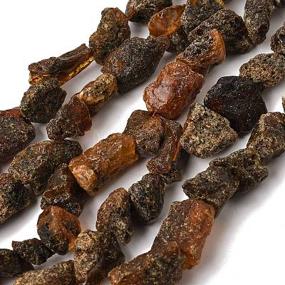 Raw Rough Natural Amber Beads Strands GG-CBAC13F-D01-02-1