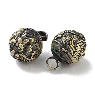 Tibetan Style Brass Pendants KK-M284-25AB-1
