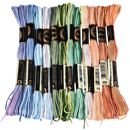 6-Ply Polyester Embroidery Floss OCOR-WH20074-15G-1