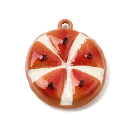 Spray Painted Alloy Pendants AL-CBAD39A-01F-1