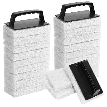 4 Bags Rectangle Polyester Cleaning Brush AJEW-OC0016-29B-1