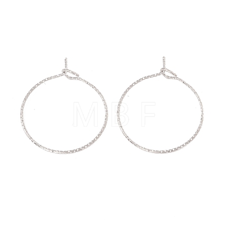 316 Surgical Stainless Steel Hoop Earrings Findings STAS-D183-02P-01-1