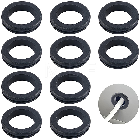 12Pcs Rubber Environmental Protection Two-sided Protective Coil FIND-CN0002-58A-1