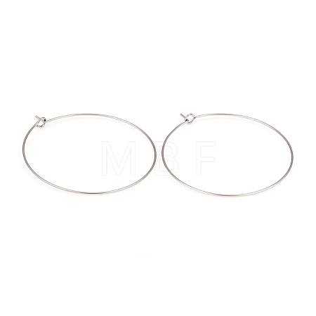 316L Surgical Stainless Steel Hoop Earring Findings STAS-G229-07P-05A-1