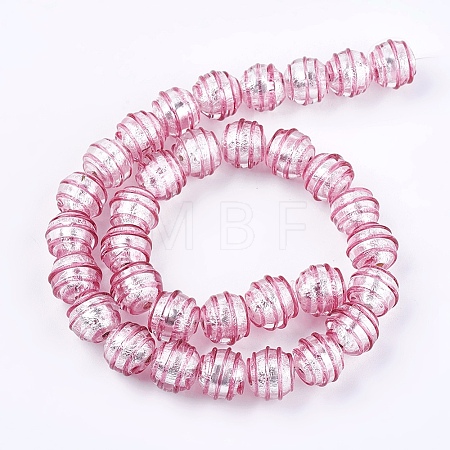 Handmade Silver Foil Glass Lampwork Beads LS-FOIL-G027-01D-1