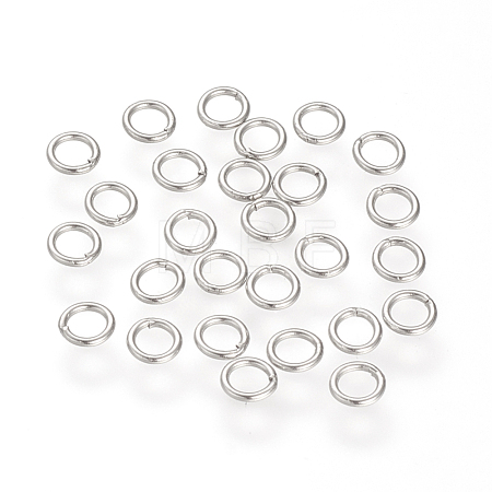 304 Stainless Steel Soldered Closed Jump Rings X-STAS-S066-16-6mm-1