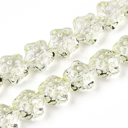 Transparency Glass Beads Strands GLAA-T023-12C-1