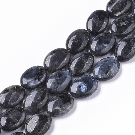 Natural Larvikite Beads Strands X-G-S359-001-1