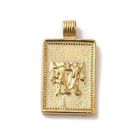 304 Stainless Steel Pendants STAS-L022-306G-03-1
