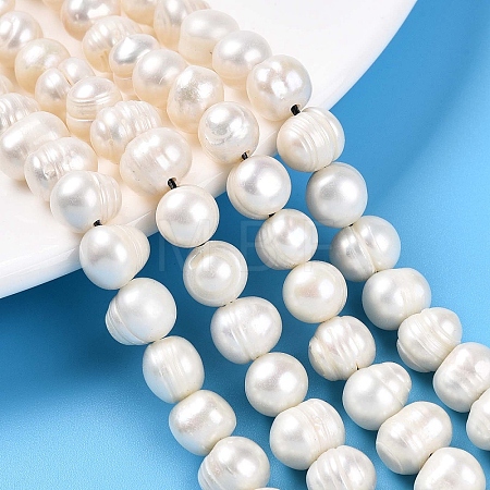 Natural Cultured Freshwater Pearl Beads Strands PEAR-L001-C-08-01-1