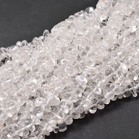 Natural Quartz Crystal Chip Beads Strands G-E271-103-1