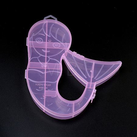 Mermaid Plastic Bead Storage Containers X-CON-Q023-10A-1
