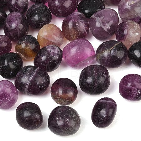 Natural Purple Fluorite Beads GG-CBAD0F6-B21-01-1