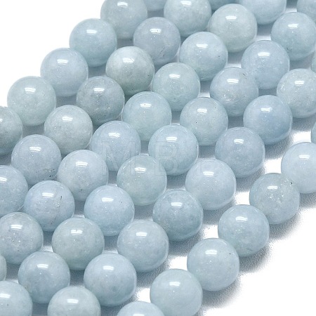 Natural Malaysia Jade Beads Strands G-L645-A01-8mm-16-1