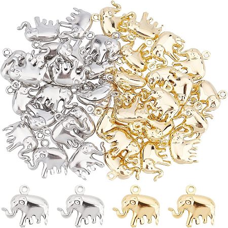 40Pcs 2 Colors 304 Stainless Steel Charms STAS-UN0030-08-1