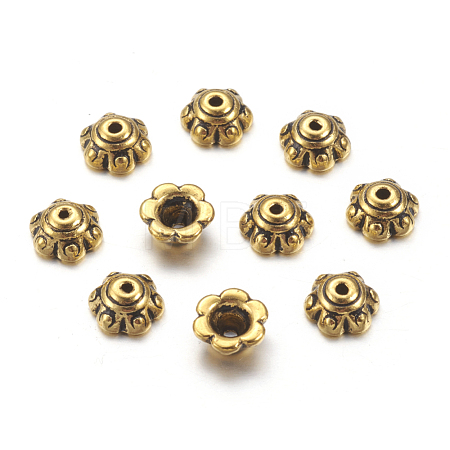 Tibetan Style Bead Caps GLF0571Y-1