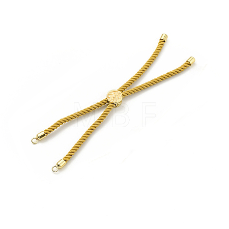 Twisted Nylon Cord Silder Bracelets DIY-B066-03G-16-1