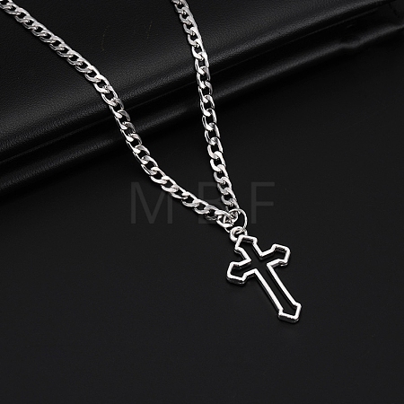 Alloy Pendant 201 Stainless Steel Chain Necklaces for Men FS-WG1D596-08-1