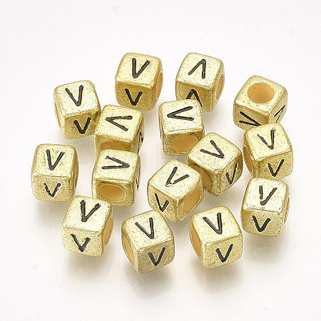 Acrylic Beads PB43C9308-G-V-1