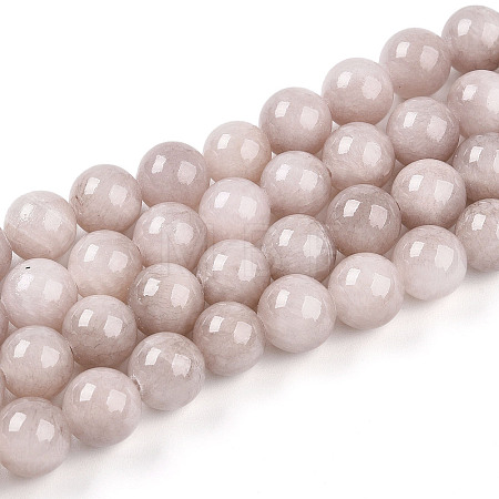 Natural Dyed Yellow Jade Gemstone Bead Strands G-R271-10mm-YXS06-1