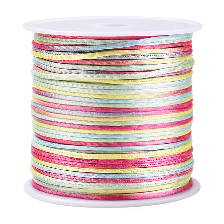 Segment Dyed Nylon Rattail Satin Cords NWIR-A008-01L-1