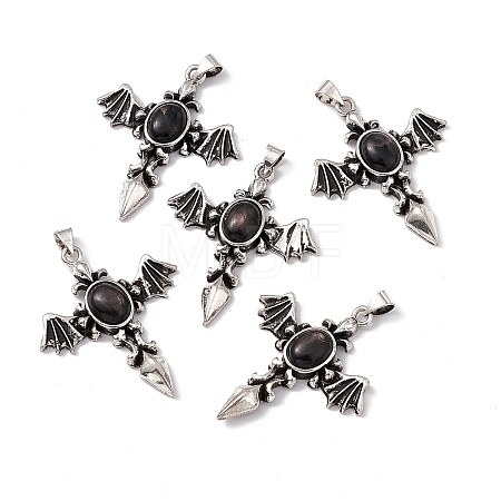 Natural Hypersthene Pendants KK-A173-05AS-06-1