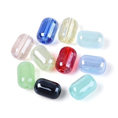 Imitation Jade Glass Beads GLAA-T025-82M-1