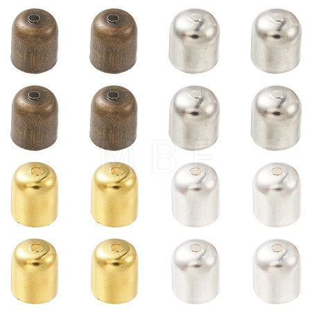 100Pcs 4 Colors Iron Cord Ends IFIN-YW0003-24-1