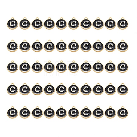 Golden Plated Alloy Charms ENAM-SZ0001-25B-C-1