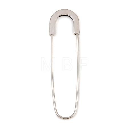 Alloy Extra Large Safety Pin Brooches PALLOY-P333-02P-1