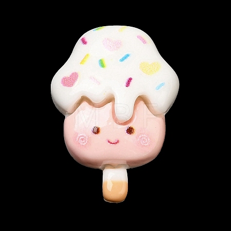 Cartoon Opaque Resin Cabochons RESI-I055-03C-1