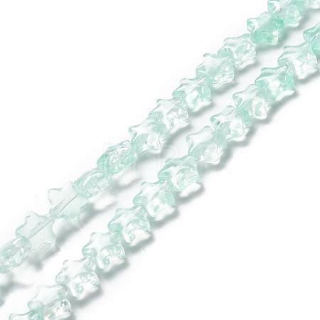 Transparent Glass Beads Strand X1-GLAA-F112-02E-1