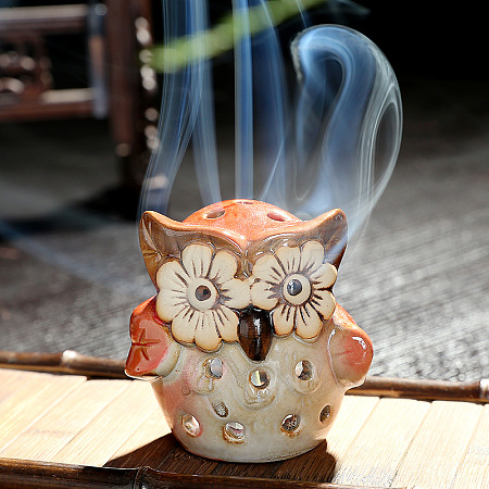 Ceramic Candle Holder Oil Burner ANIM-PW0003-075B-01-1