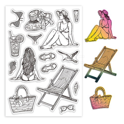 Custom PVC Plastic Clear Stamps DIY-WH0448-0625-1